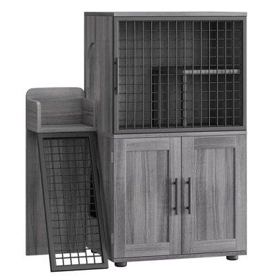 Modern Double Layer Hidden Litter Box Enclosure With Platform,Villa Cabinet With Ladder, Cat Washroom 10 Modern Double Layer Hidden Litter Box Enclosure With Platform,Villa Cabinet With Ladder, Cat Washroom - Image 8