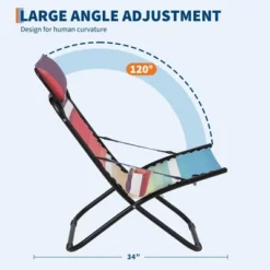 Folding Beach Chair With Headrest - Lightweight Portable Foldable Recliner For Outdoor -House Beautiful GUEST 00c8aa09 40c0 4304 9b03 35709e670390