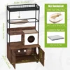 Large Cat Litter Box Enclosure With Shelf - Multi-Functional Wooden Cabinet W/Cat Condo, Sisal Hammock & Play Ball For Multi-Cat Homes 2 Large Cat Litter Box Enclosure With Shelf - Multi-Functional Wooden Cabinet W/Cat Condo, Sisal Hammock & Play Ball For Multi-Cat Homes -House Beautiful GUEST 0175f044 bfc9 44ea 82db f0c03850fbd0