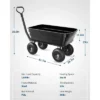 Garden Dump Cart, Utility Wagon With 180° Adjustable Handle, All Terrain Tires, Quick Release, Poly Yard Cart 2 Garden Dump Cart, Utility Wagon With 180° Adjustable Handle, All Terrain Tires, Quick Release, Poly Yard Cart -House Beautiful GUEST 019700ab f4b3 4bad 86e7 4e4fc38b52fe