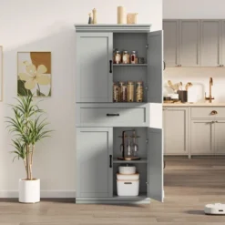 70" Tall Kitchen Pantry Cabinets Pantry Cabinet With 2 Doors And 3 Adjustable Shelves, Freestanding Cupboard 13 70" Tall Kitchen Pantry Cabinets Pantry Cabinet With 2 Doors And 3 Adjustable Shelves, Freestanding Cupboard -House Beautiful GUEST 02353cfd 277c 442a aaff 0563dae6c5f5