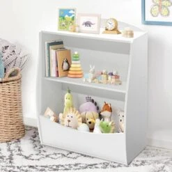 Kids Bookshelf And Toy Organizer, 2-Tier Wooden Toy Storage Shelf For Kids Room, Children's Bookcase For Playroom, Nursery 18 Kids Bookshelf And Toy Organizer, 2-Tier Wooden Toy Storage Shelf For Kids Room, Children's Bookcase For Playroom, Nursery -House Beautiful GUEST 0420690b 9ece 4ace 8606 c8da02e4ecc0