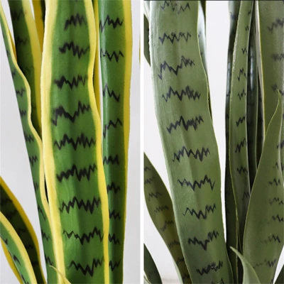 Artificial Snake Plant In Pot, Realistic Faux Sansevieria For Home Office Decor, Durable Low Maintenance Indoor Greenery 5 Artificial Snake Plant In Pot, Realistic Faux Sansevieria For Home Office Decor, Durable Low Maintenance Indoor Greenery - Image 3