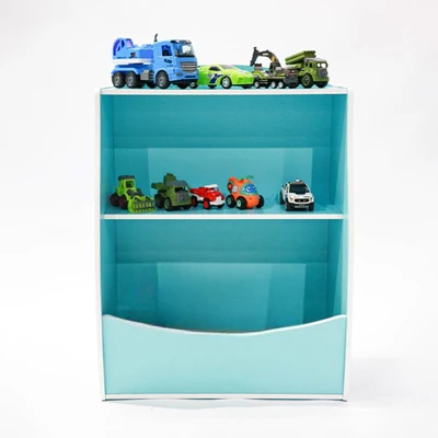 Kids Bookshelf And Toy Organizer, 2-Tier Wooden Toy Storage Shelf For Kids Room, Children's Bookcase For Playroom, Nursery 6 Kids Bookshelf And Toy Organizer, 2-Tier Wooden Toy Storage Shelf For Kids Room, Children's Bookcase For Playroom, Nursery - Image 4