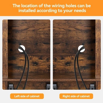 Jojoka 70'' Wine Bar Cabinet With Storage Hutch, Tall Coffee Bar Cabinet With Sliding Barn Doors, Bottle Glasses Rack, Farmhouse Coffee Bar 7 Jojoka 70'' Wine Bar Cabinet With Storage Hutch, Tall Coffee Bar Cabinet With Sliding Barn Doors, Bottle Glasses Rack, Farmhouse Coffee Bar - Image 5