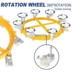 55 Gallon Drum Dolly, Heavy Duty 2000 LBS Barrel Dolly With Steel Frame, 8 Swivel Casters With Brake, Non-Tipping Hand Truck -House Beautiful GUEST 0520abe9 23d2 4e1a b677 2d2ffed8080d