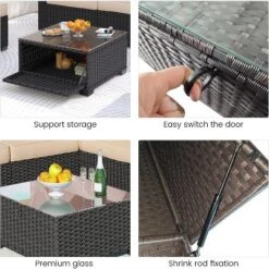 Patio Furniture Set, 6pcs Outdoor Rattan Wicker Furniture With Canopy, Outdoor Sectional Sofa And Table With Storage, Patio Conversation Sets 16 Patio Furniture Set, 6pcs Outdoor Rattan Wicker Furniture With Canopy, Outdoor Sectional Sofa And Table With Storage, Patio Conversation Sets -House Beautiful GUEST 0638067b 6c15 4f5e b26c 6244d7a19813