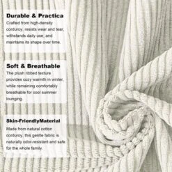 Convertible Corduroy Sleeper Sofa Bed, 3-Seater Folding Futon Couch With Fixed Frame, King Size Fold Out Floor Sofa, No Assembly Couch 16 Convertible Corduroy Sleeper Sofa Bed, 3-Seater Folding Futon Couch With Fixed Frame, King Size Fold Out Floor Sofa, No Assembly Couch -House Beautiful GUEST 07097e5e fdf4 48ad 9ab3 ebafdd821f8d