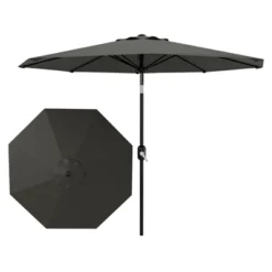 9Ft UV Resistant Patio Umbrella, 8 Sturdy Ribs Outdoor Table Umbrella With Easy Push Button Tilt, Market Umbrella For Pool, Yard & Garden 23 9Ft UV Resistant Patio Umbrella, 8 Sturdy Ribs Outdoor Table Umbrella With Easy Push Button Tilt, Market Umbrella For Pool, Yard & Garden -House Beautiful GUEST 07f9b459 d1ae 412f b3b5 e312364d8987