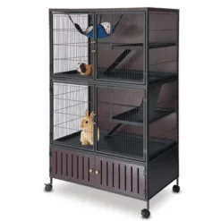 60" 5-Tier Ferret Cage, Multi-Level Chinchilla Cage With Lockable Doors, Ramps, Hammock, Wheels, Storage Cabinet, Small Animal Habitat 19 60" 5-Tier Ferret Cage, Multi-Level Chinchilla Cage With Lockable Doors, Ramps, Hammock, Wheels, Storage Cabinet, Small Animal Habitat -House Beautiful GUEST 083f6afa 6034 4841 894c f3532d052349