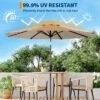 9ft Patio Umbrella, Crank & Tilt, 8-Rib, Water-Resistant Table Umbrella, UV Protection, Adjustable For Garden, Tan 1 9ft Patio Umbrella, Crank & Tilt, 8-Rib, Water-Resistant Table Umbrella, UV Protection, Adjustable For Garden, Tan -House Beautiful GUEST 08ae386e 5803 4a23 8f23 faee4576fd81