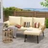 3-Piece L-Shaped Patio Furniture Set, All-Weather Outdoor Sectional Sofa With Cushions & Glass Coffee Table -House Beautiful GUEST 0965349f caa8 4fe3 adc3 363602500157
