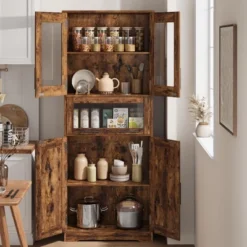 Pantry Cabinet With Drawer, Kitchen Storage Buffet Cabinet With 4 Shelves, 66.9" Freestanding Storage Buffet For Kitchen, Dining Room, Living Room -House Beautiful GUEST 09dfa723 6e09 4e17 a2a6 20a0124ce992