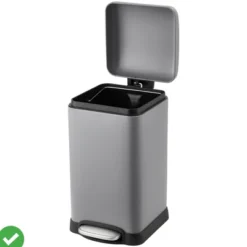 3.2 Gal/12L Trash Can Rectangular Stainless Steel Trash Can W/Recycling Bin Fingerprint-Resistant -House Beautiful GUEST 0a7f8003 83fc 4228 8d1f 1a060472e90a