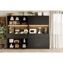 70" Pantry Cabinet With Charging Station, Tall Kitchen Pantry Storage Cabinet With Microwave Stand 19 70" Pantry Cabinet With Charging Station, Tall Kitchen Pantry Storage Cabinet With Microwave Stand -House Beautiful GUEST 0a811cdb 008b 4b61 8d11 9ceaf97c1604