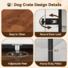 71" Large Dog Crate Furniture For 2 Dogs, Wooden Double Dog Crate With Door, Indoor Dog Kennel TV Stand With Divider And Cushion 2 71" Large Dog Crate Furniture For 2 Dogs, Wooden Double Dog Crate With Door, Indoor Dog Kennel TV Stand With Divider And Cushion -House Beautiful GUEST 0bb6e21f f79e 449f b6e8 071be98f6a99