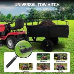 750 Lbs Heavy-Duty Steel Dump Cart - 15 Cubic Feet Garden Utility Trailer With Removable Sides, Hand-Pull Or Foot Pedal Dumping For ATV UTV 14 750 Lbs Heavy-Duty Steel Dump Cart - 15 Cubic Feet Garden Utility Trailer With Removable Sides, Hand-Pull Or Foot Pedal Dumping For ATV UTV -House Beautiful GUEST 0d50acd6 a6c6 4413 8058 4dfe67c91d36