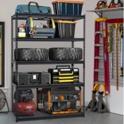 Heavy Duty 5-Tier Storage Shelves – Metal Utility Rack With Adjustable Shelves, 2500 Lbs Capacity, 48" W X 18" D X 72" H, Organizer -House Beautiful GUEST 0ee9d06c d3cf 44bc a152 d6af9063e807