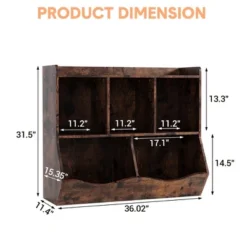 Kids Toy Storage, Children Bookcase With Cubby Self, Children's Bookshelf