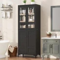 71 Inch Tall Storage Cabinet With 4 Door, Kitchen Pantry 5 Tier Bathroom Cabinet Adjustable Shelves 15 71 Inch Tall Storage Cabinet With 4 Door, Kitchen Pantry 5 Tier Bathroom Cabinet Adjustable Shelves -House Beautiful GUEST 12519825 88a3 4612 a54d 89e955cbc974