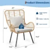 Patio Dining Chairs Set Of 2, Outdoor Wicker Club Chair With Cushions, All Weather Wicker Armchairs 2 Patio Dining Chairs Set Of 2, Outdoor Wicker Club Chair With Cushions, All Weather Wicker Armchairs -House Beautiful GUEST 125a9f39 7bc1 4bdf 883b 8bd879ab9fac