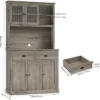 Kitchen Pantry Cabinet With Microwave Shelf,Tall Coffee Bar Cabinet,Freestanding Storage Cabinet With Doors And Shelves 1 Kitchen Pantry Cabinet With Microwave Shelf,Tall Coffee Bar Cabinet,Freestanding Storage Cabinet With Doors And Shelves -House Beautiful GUEST 1292e010 b284 4dda b434 7112e5b5d2ce