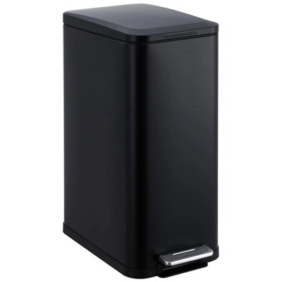 13 Gallon Kitchen Trash Can, Stainless Steel, Step On Pedal, Soft Close Lid, Fingerprint Proof, Brushed Finish, Silver 9 13 Gallon Kitchen Trash Can, Stainless Steel, Step On Pedal, Soft Close Lid, Fingerprint Proof, Brushed Finish, Silver - Image 7