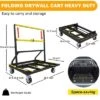 Folding Drywall Cart, Heavy Duty 2200 Lbs Panel Dolly With Extended Deck, Adjustable Casters, Sheetrock Handling Truck 2 Folding Drywall Cart, Heavy Duty 2200 Lbs Panel Dolly With Extended Deck, Adjustable Casters, Sheetrock Handling Truck -House Beautiful GUEST 16f1f58a 0dd7 44b3 8144 f079e4b42f43