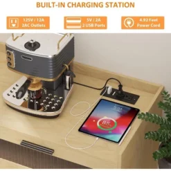 Jojoka 47inch Rustic Sideboard Buffet With Drawers & Doors, Media Console Table With Charging Station And LED Light 12 Jojoka 47inch Rustic Sideboard Buffet With Drawers & Doors, Media Console Table With Charging Station And LED Light -House Beautiful GUEST 1731e97e 157d 47f4 8b28 43d690898808