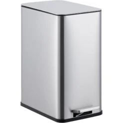 Slim Stainless Steel Step Trash Can, Soft Close Lid, Removable Inner Bucket, Narrow Garbage Bin For Bathroom, Kitchen, Office 18 Slim Stainless Steel Step Trash Can, Soft Close Lid, Removable Inner Bucket, Narrow Garbage Bin For Bathroom, Kitchen, Office -House Beautiful GUEST 1824d98d f14f 4ae2 b0ab 77a56efb5c78