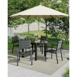 4-Piece Stackable Patio Chair Set - Aluminum Outdoor Dining Chairs Outdoor Patio Dining Chairs Set, All-Weather For Garden, Deck & Backyard 17 4-Piece Stackable Patio Chair Set - Aluminum Outdoor Dining Chairs Outdoor Patio Dining Chairs Set, All-Weather For Garden, Deck & Backyard -House Beautiful GUEST 18b5bde1 2460 4ec7 a1e0 8f4dcfdf8285