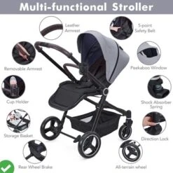 Baby Stroller Lightweight Infant Stroller W/ Storage Basket Convenient One-Hand Fold Travel Stroller W/Adjustable Footrest 14 Baby Stroller Lightweight Infant Stroller W/ Storage Basket Convenient One-Hand Fold Travel Stroller W/Adjustable Footrest -House Beautiful GUEST 1a0d70a8 3b0f 4215 91f9 45272578fb6f