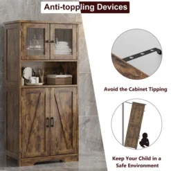 Kitchen Pantry Cabinets With Glass Doors And Adjustable Shelves, 54in Tall Freestanding Wooden Cupboard With Hutch 16 Kitchen Pantry Cabinets With Glass Doors And Adjustable Shelves, 54in Tall Freestanding Wooden Cupboard With Hutch -House Beautiful GUEST 1a406b8c c206 48d4 a93a 8e63a16f2192