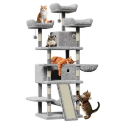 68.5-Inch Heavy-Duty Cat Tree For Large Cats & Indoor Cats, Multi-Level Cat Tower With 2 Condos, Plush Perches, Sisal Scratching Posts -House Beautiful GUEST 1c25ba33 0d39 4c8c b57d bfef6d29a997
