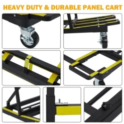 Folding Drywall Cart, Heavy Duty 2200 Lbs Panel Dolly With Extended Deck, Adjustable Casters, Sheetrock Handling Truck -House Beautiful GUEST 1d83106b 138d 4d98 baff d9bd68f665f0