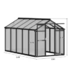 6x8 FT Greenhouse For Outdoors, Aluminum Greenhouse With Quick Setup Structure And Roof Vent, Polycarbonate Greenhouses Heavy Duty 2 6x8 FT Greenhouse For Outdoors, Aluminum Greenhouse With Quick Setup Structure And Roof Vent, Polycarbonate Greenhouses Heavy Duty -House Beautiful GUEST 2169abb9 ef44 4bbc bf66 cbf941db8fa2