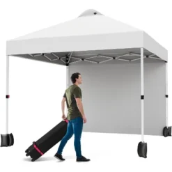 Jojoka 10'x10' Outdoor Canopy Tent With Sidewall,Easy Pop Up With Vented Roof,Portable Instant Camping Beach Tents -House Beautiful GUEST 224f1d70 dd66 4b1b acf1 857cddd6eed5