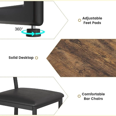Jojoka 1 Box 04 Semi-Circular Tabletop Rack Bar Table And Chairs 5 Jojoka 1 Box 04 Semi-Circular Tabletop Rack Bar Table And Chairs - Image 3