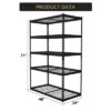 Heavy Duty 5-Tier Storage Shelves – Metal Utility Rack With Adjustable Shelves, 2500 Lbs Capacity, 48" W X 18" D X 72" H, Organizer 2 Heavy Duty 5-Tier Storage Shelves – Metal Utility Rack With Adjustable Shelves, 2500 Lbs Capacity, 48" W X 18" D X 72" H, Organizer -House Beautiful GUEST 229bbcf7 12a9 4358 a62a 009c09a99033