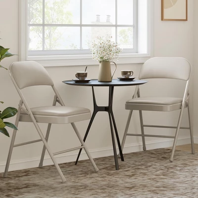 2 Pack Folding Chairs With Padded Cushions, Padded Foldable Chair Hold Up To 350 Pounds, Portable Black Folding Chair 8 2 Pack Folding Chairs With Padded Cushions, Padded Foldable Chair Hold Up To 350 Pounds, Portable Black Folding Chair - Image 6