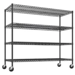 5 Tier Storage Shelves, Wire Shelving Unit With Wheels, 2200LBS Heavy Duty Garage Shelving For Warehouses, Pantry, Kitchen, School -House Beautiful GUEST 23498d23 5fba 4847 9bba aa8074f7daa4