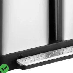 16 Gallon Dual Trash Can 30L+30L Stainless Steel Soft Close Dual Garbage & Recycle Bin -House Beautiful GUEST 248b9378 f164 4f79 bde5 729c6f8b8882