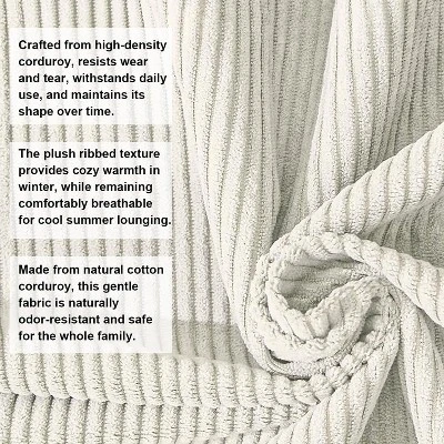 Convertible Corduroy Sleeper Sofa Bed,Folding Mattress Couch With Fixed-Shape Frame,3 Seater Fold Out Futon 3 Convertible Corduroy Sleeper Sofa Bed,Folding Mattress Couch With Fixed-Shape Frame,3 Seater Fold Out Futon