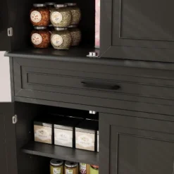 Jojoka Tall Cabinet With Drawer,6 Doors And Adjustable Shelves,Kitchen Pantry Storage Cabinet For Dining Room -House Beautiful GUEST 2a251bf6 104d 4694 b7f7 bfa7b19e30d9