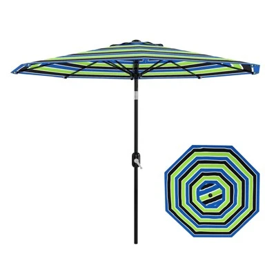 Jojoka 9ft Patio Umbrella,Table Umbrella Outdoor Patio With Crank Lift & Push Button Tilt,8 Sturdy Ribs For Yard 11 Jojoka 9ft Patio Umbrella,Table Umbrella Outdoor Patio With Crank Lift & Push Button Tilt,8 Sturdy Ribs For Yard - Image 9