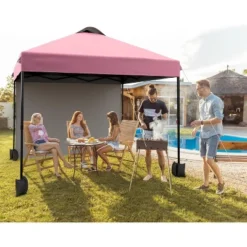 Jojoka 10'x10' Outdoor Canopy Tent With Sidewall,Easy Pop Up With Vented Roof,Portable Instant Camping Beach Tents -House Beautiful GUEST 2b06b410 87fa 44c4 adc8 62d13fd15e51