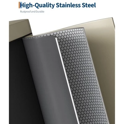 Metal Step Trash Can, Slim Bathroom Garbage Bin With Soft Close Lid & Inner Bucket, Leak-Proof Small Trash Can For Bathroom, Bedroom, Office 6 Metal Step Trash Can, Slim Bathroom Garbage Bin With Soft Close Lid & Inner Bucket, Leak-Proof Small Trash Can For Bathroom, Bedroom, Office - Image 4