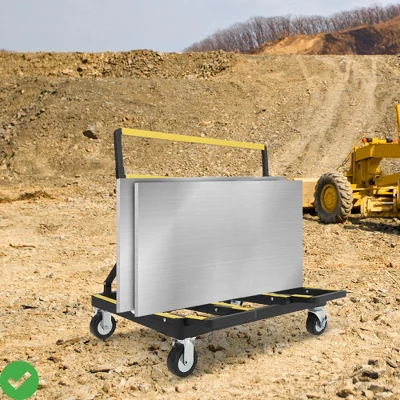 Foldable Dolly 2200 Lbs Capacity With Rubber Swivel Casters Folding Drywall Panel Cart Heavy Duty 10 Foldable Dolly 2200 Lbs Capacity With Rubber Swivel Casters Folding Drywall Panel Cart Heavy Duty - Image 8