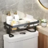 Over The Toilet Storage, 1-Tier Bathroom Organizers And Storage, Over Toilet Bathroom Organizer, No Drilling Storage Shelf