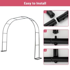 86.5in Metal Wedding Arches, Metal Garden Arch Trellis For Climbing Plants 13 86.5in Metal Wedding Arches, Metal Garden Arch Trellis For Climbing Plants -House Beautiful GUEST 301fbff5 31b1 433e ae28 1723c6cc414f
